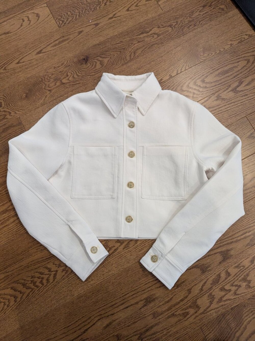 Aritzia Wilfred Little Cropped Jacket Light Birch Size XS
